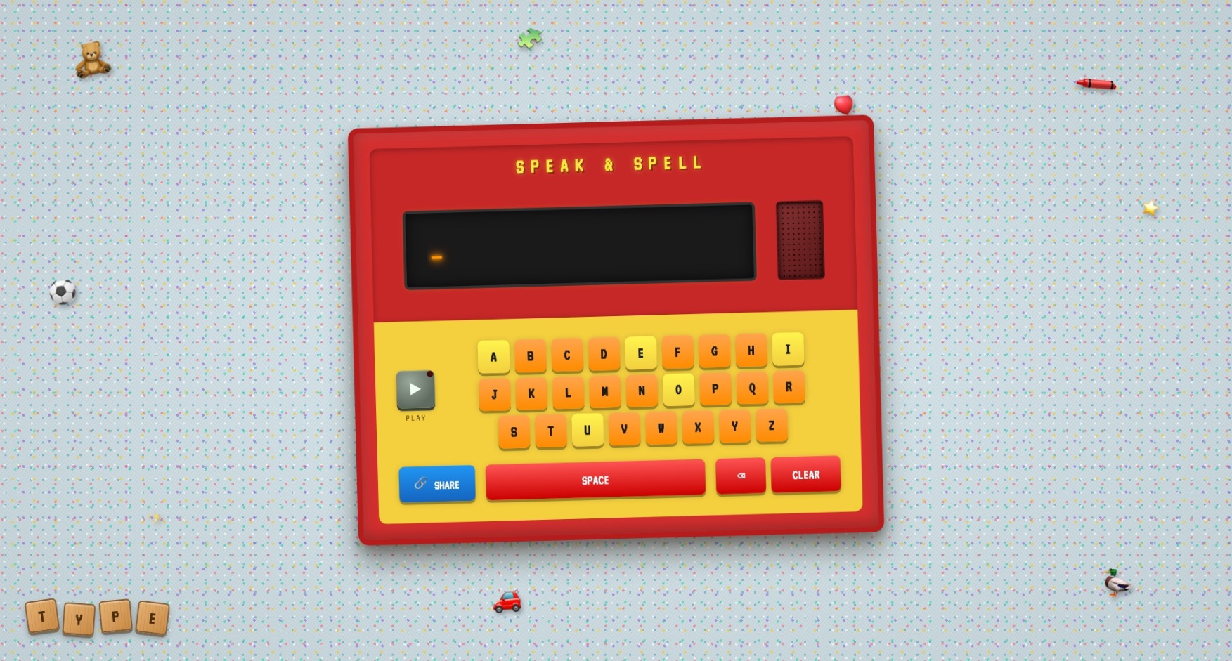 Speak-n-Spell screenshot
